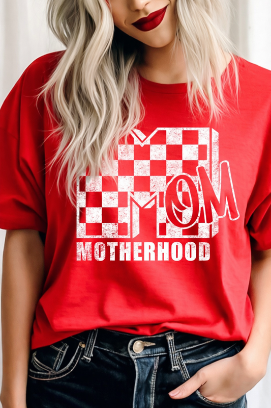 Checkered Motherhood Tee-Shirt