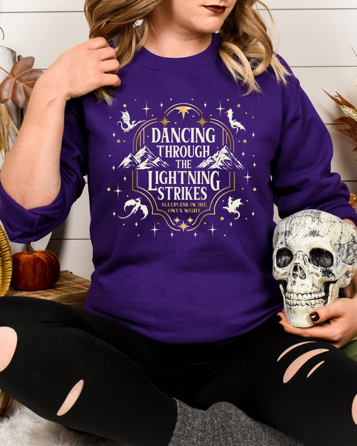 Dancing Through The Lightening Strikes Women’s Crewneck Sweatshirt
