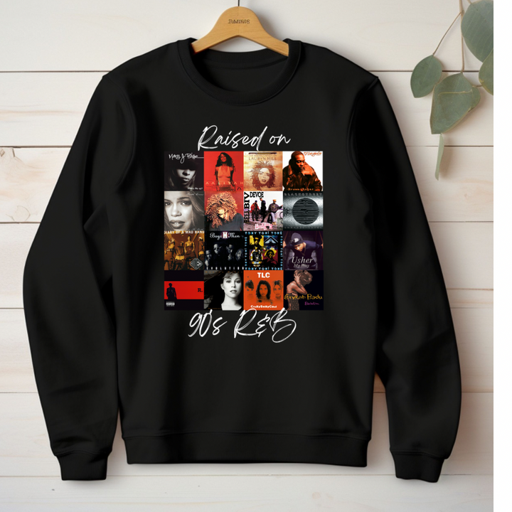 Raised on 90s Music Crewneck Sweatshirt