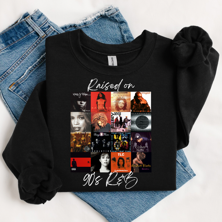 Raised on 90s Music Crewneck Sweatshirt