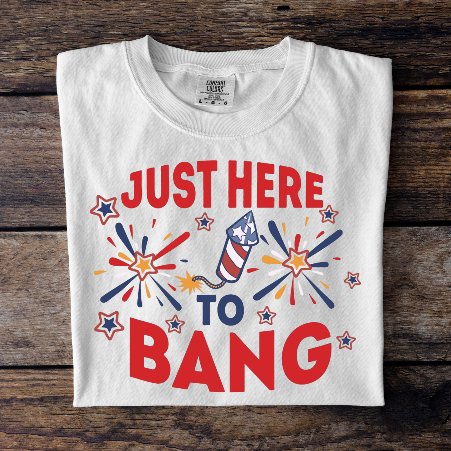 Just Here To Bang Women’s Tee-Shirt