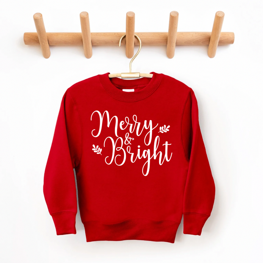 Merry & Bright Kids Crewneck Sweatshirt