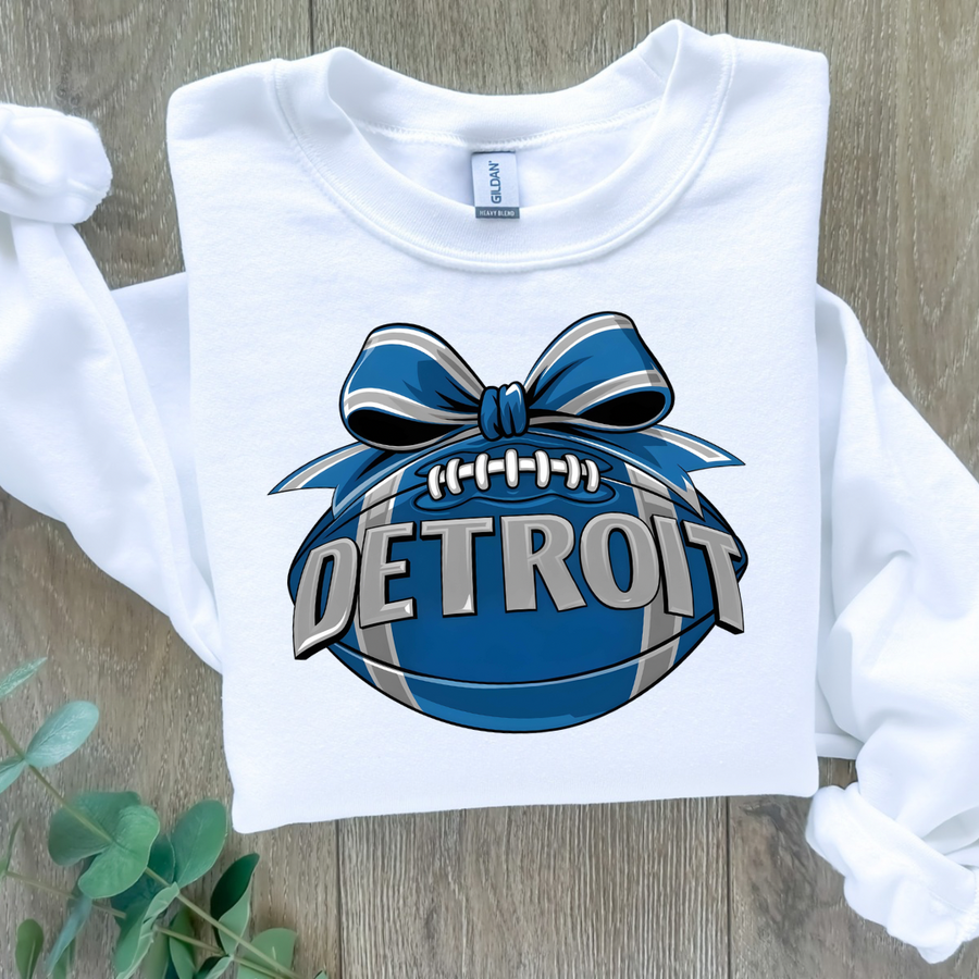 NFL NCF Bow Football Crewneck Sweatshirt