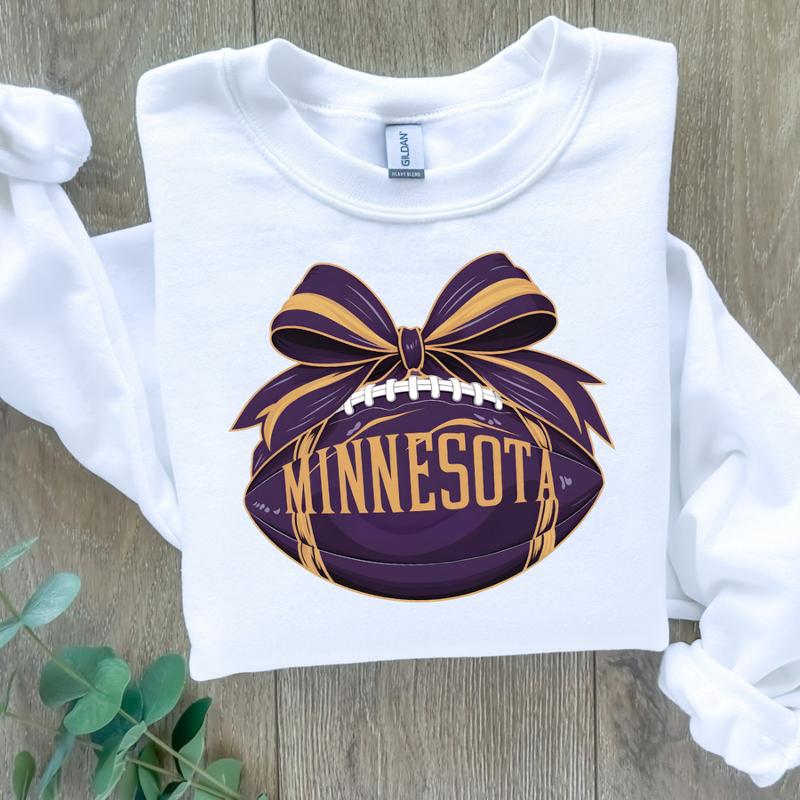 NFL NCF Bow Football Crewneck Sweatshirt