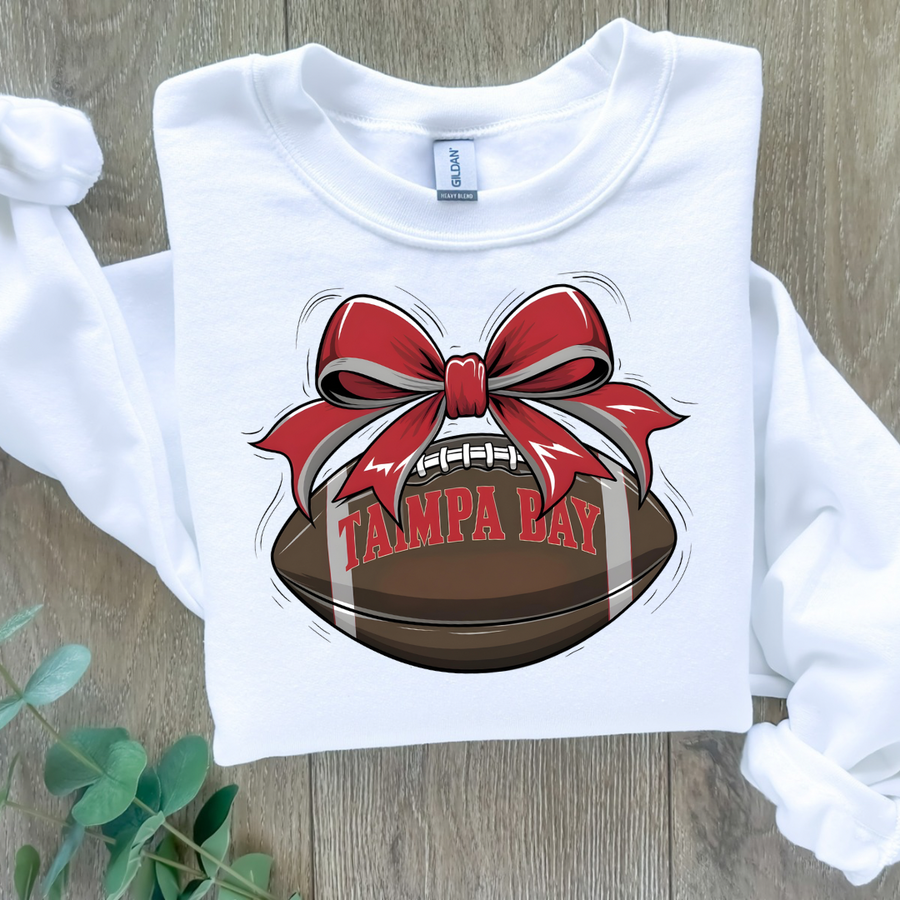 NFL NCF Bow Football Crewneck Sweatshirt