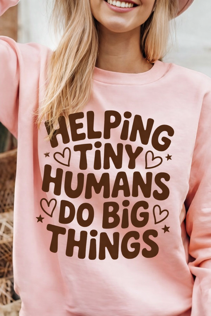 Helping Tiny Humans Women’s Crewneck Sweatshirt
