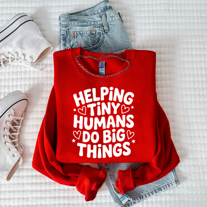 Helping Tiny Humans Women’s Crewneck Sweatshirt