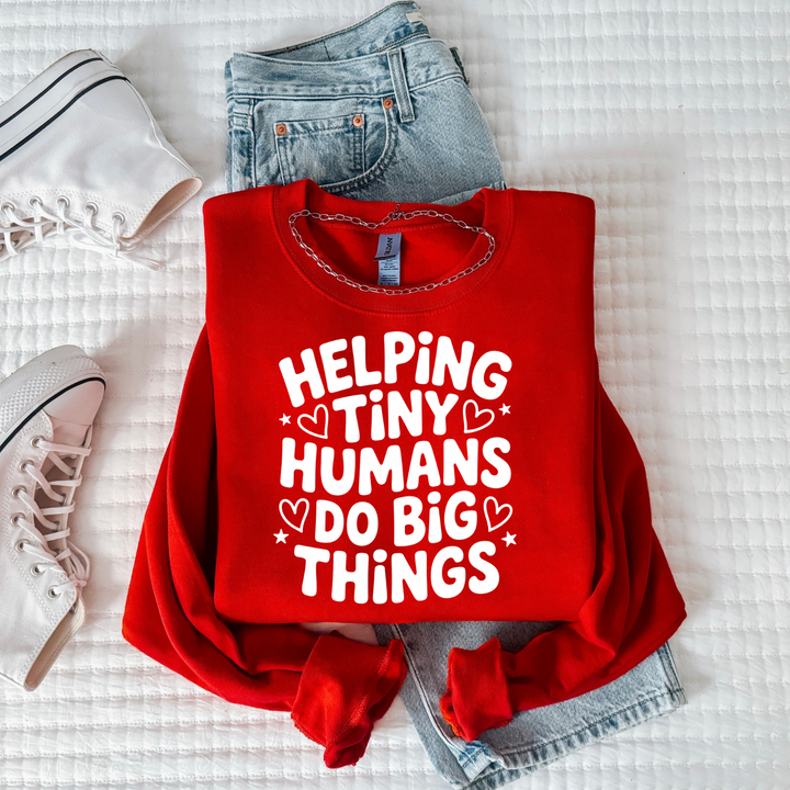 Helping Tiny Humans Women’s Crewneck Sweatshirt