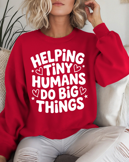 Helping Tiny Humans Women’s Crewneck Sweatshirt