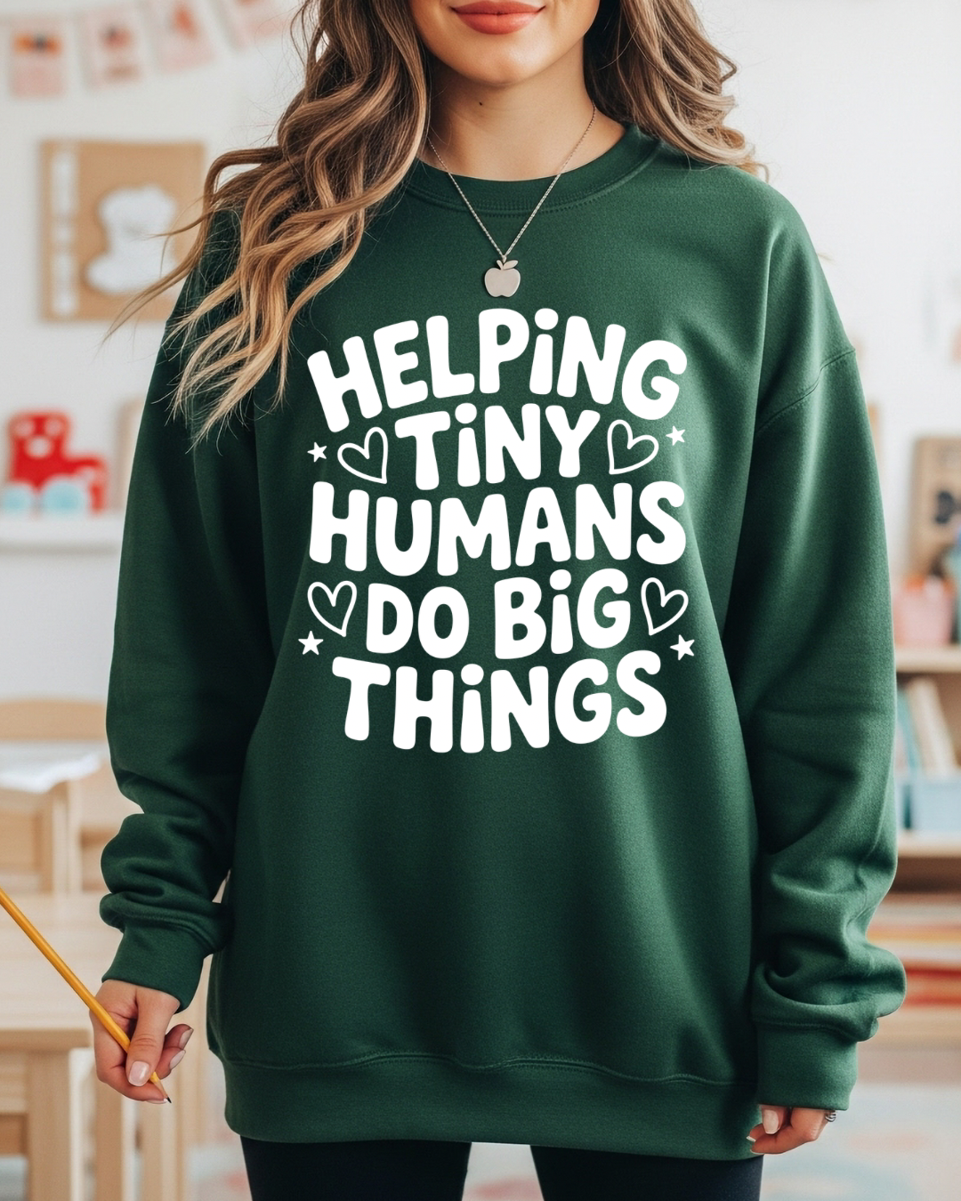 Helping Tiny Humans Women’s Crewneck Sweatshirt