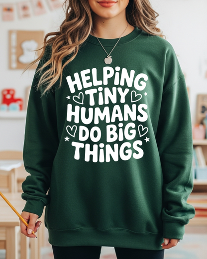 Helping Tiny Humans Women’s Crewneck Sweatshirt