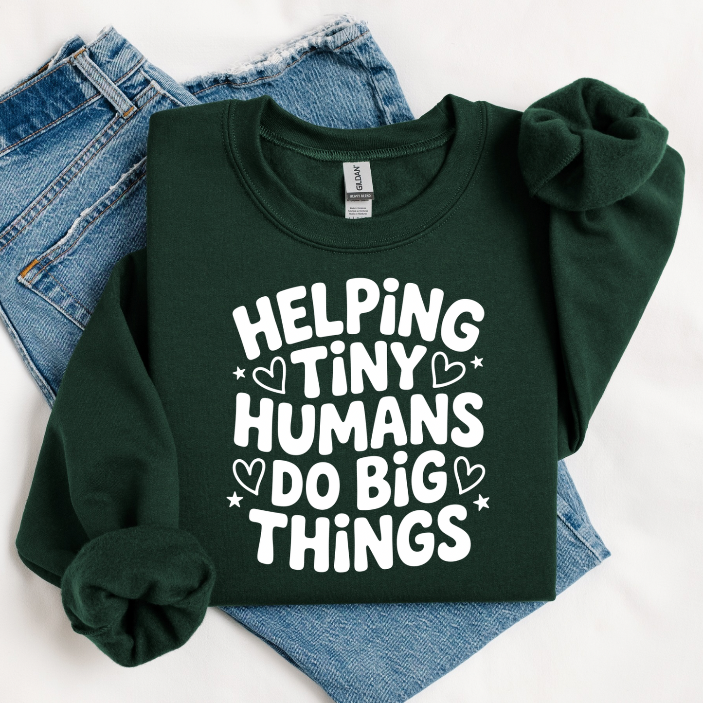 Helping Tiny Humans Women’s Crewneck Sweatshirt