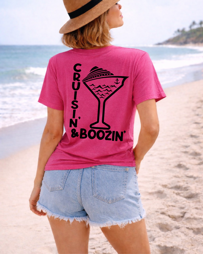 Cruisin’ & Boozin’ Pocket Tee-Shirt