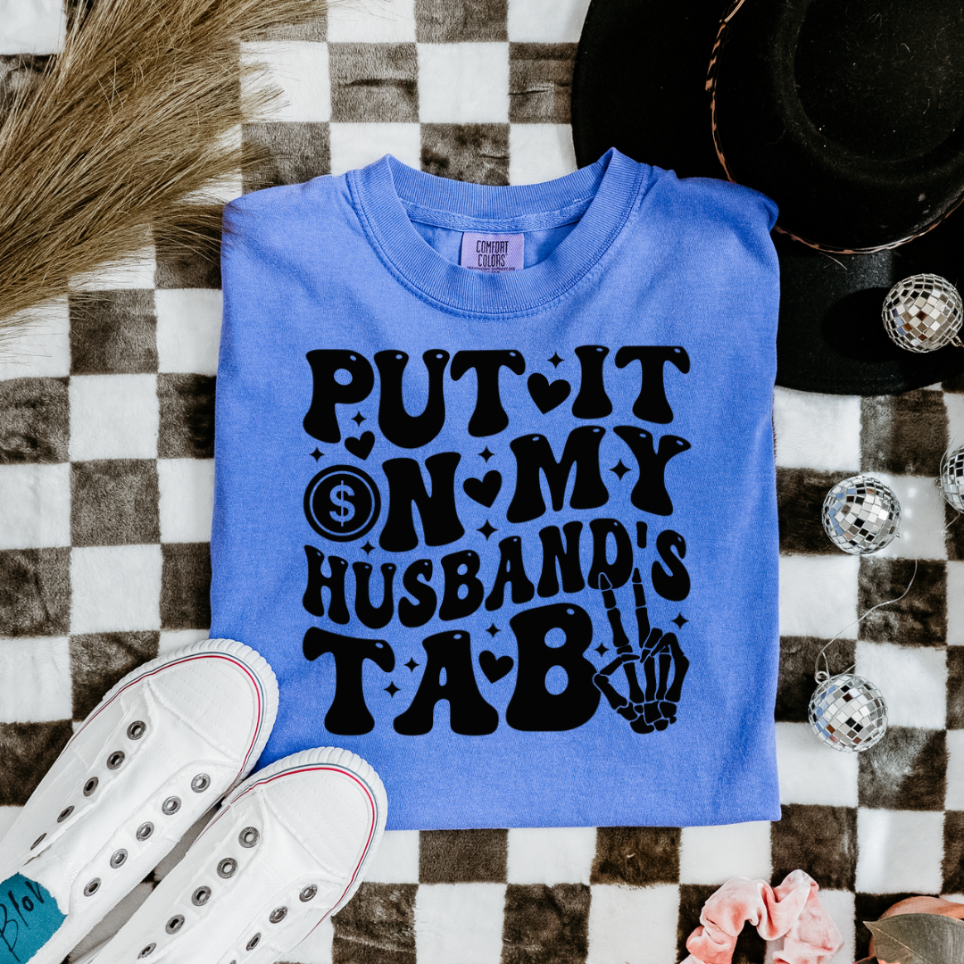 Put It On My Husband’s Tab Tee-Shirt