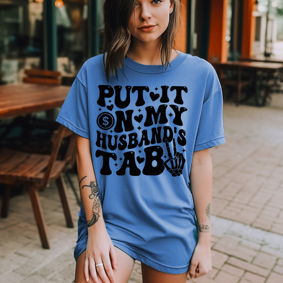 Put It On My Husband’s Tab Tee-Shirt