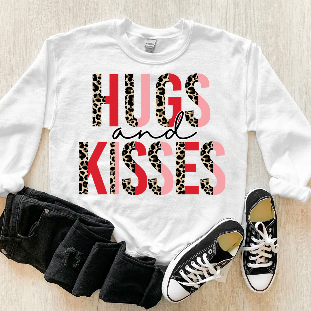 Hugs &amp; Kisses Kids Crewneck Sweatshirt