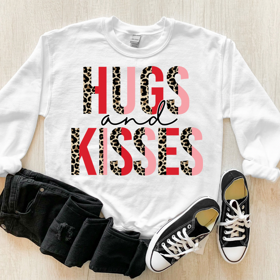 Hugs & Kisses Kids Crewneck Sweatshirt