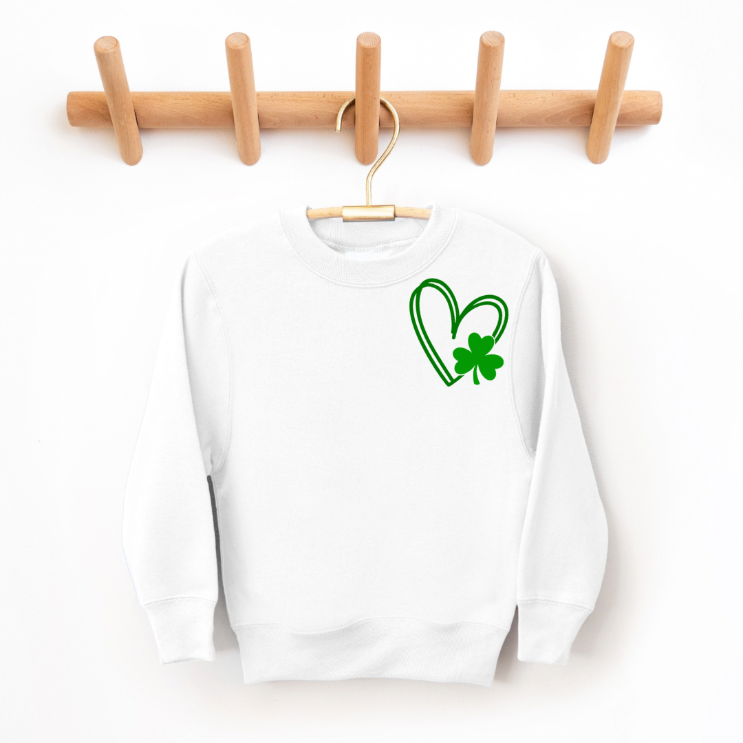 Shamrock Sweetheart Kids Crewneck