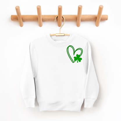 Shamrock Sweetheart Kids Crewneck