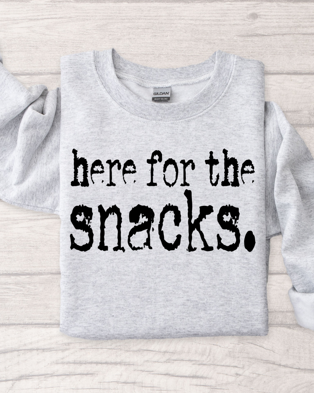 Here For The Snacks Crewneck