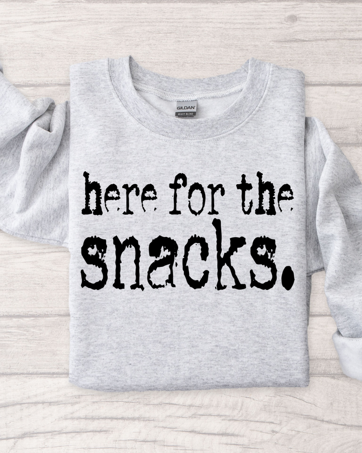 Here For The Snacks Crewneck