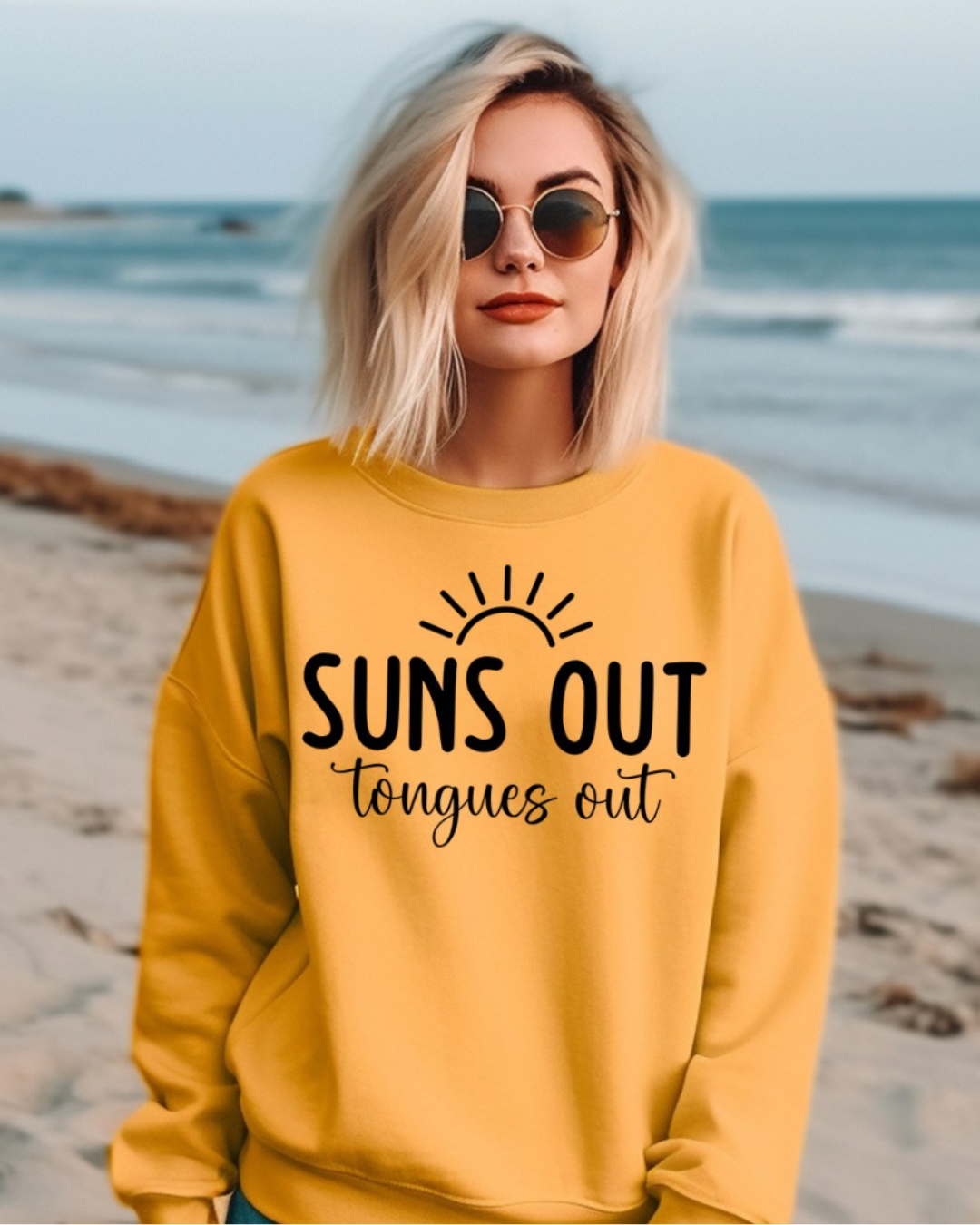 Sun’s Out, Tongue’s Out Crewneck