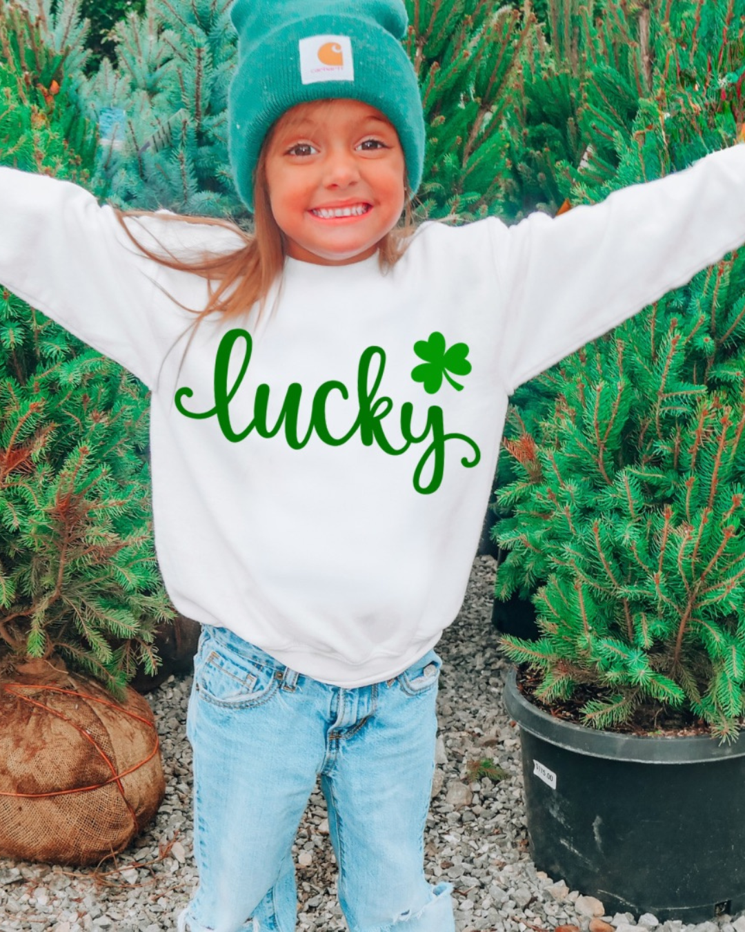 Lucky Clover Kids Crewneck