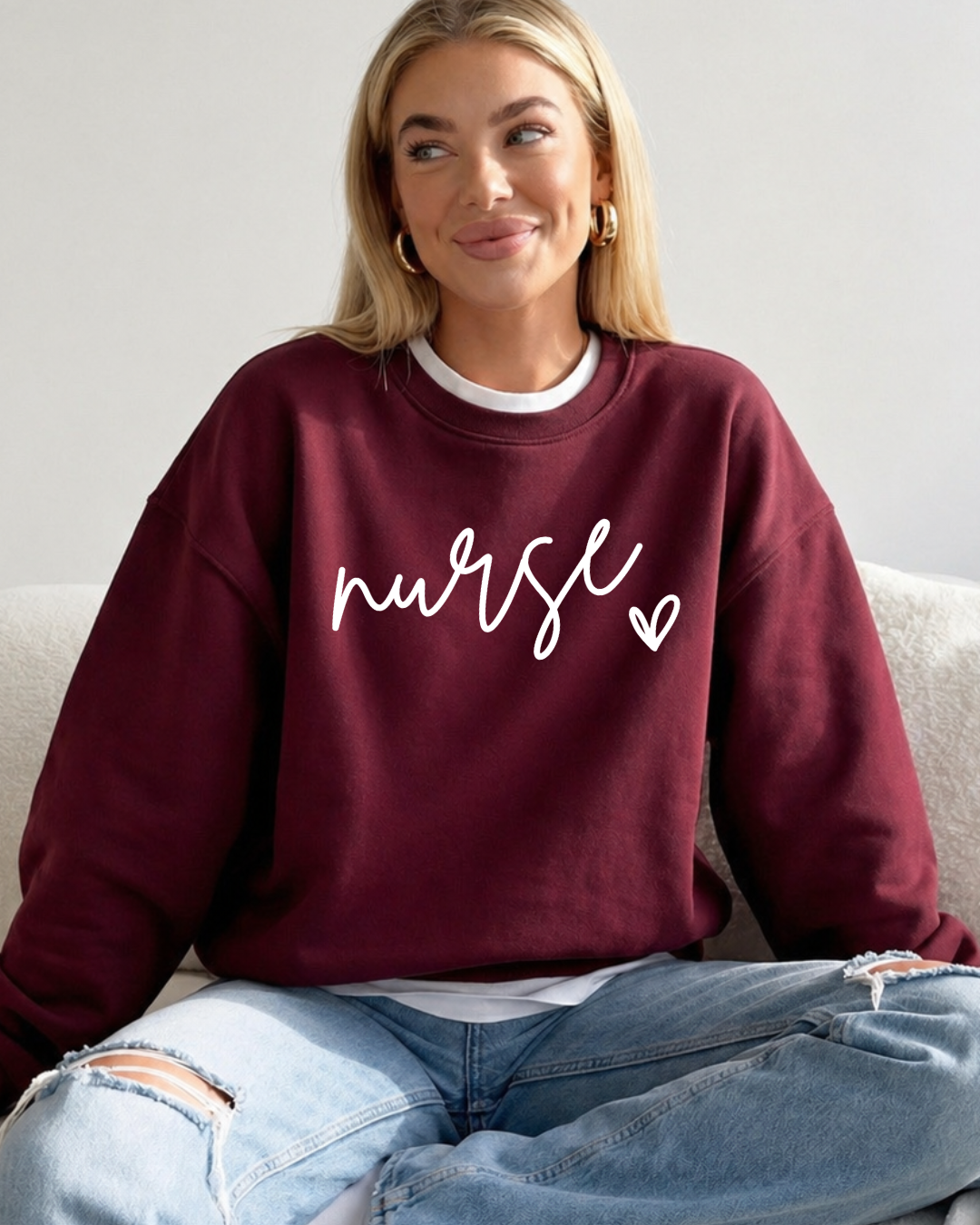 Nurse Love Women’s Crewneck Sweatshirt