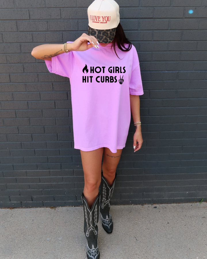 Hot Girls Hit Curbs Women’s Tee-Shirt