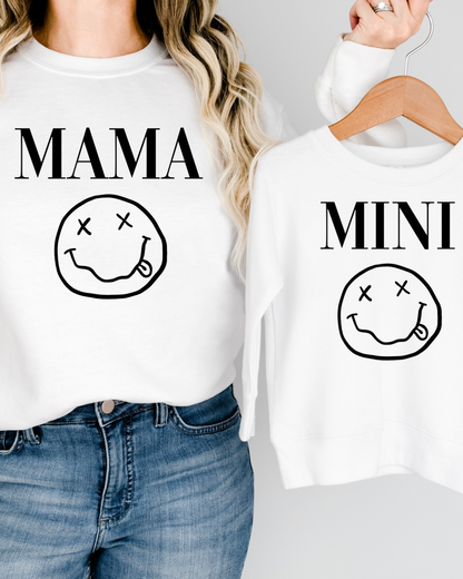 Mama + Mini Silly Face Bundle Crewneck