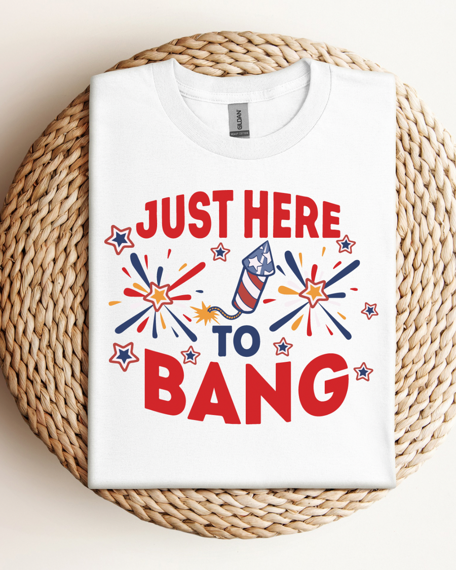 Just Here To Bang Women’s Tee-Shirt