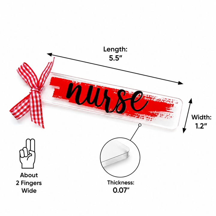 Nurse Acrylic Bookmark