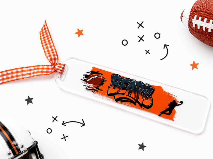 Football Acrylic Bookmark