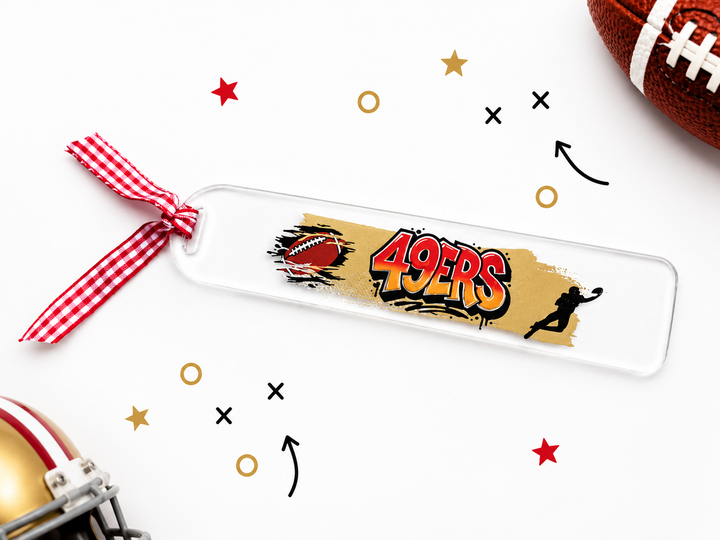 Football Acrylic Bookmark