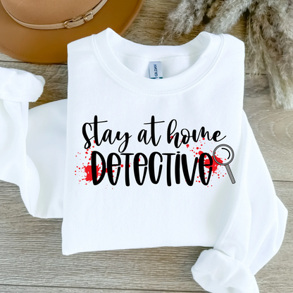 Stay At Home Detective Women’s Crewneck