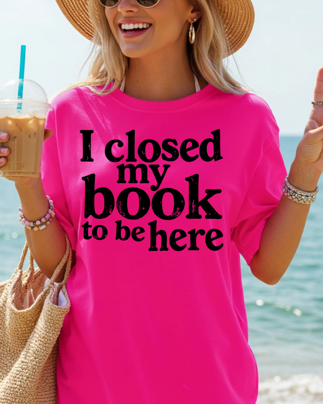 I Closed My Book To Be Here Women’s Tee-Shirt
