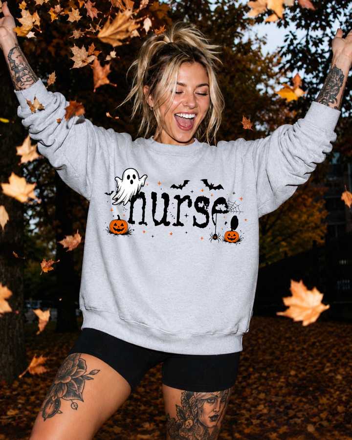 BOO Nurse Graphic Sweatshirt