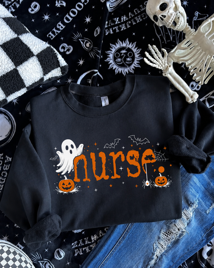 BOO Nurse Graphic Sweatshirt