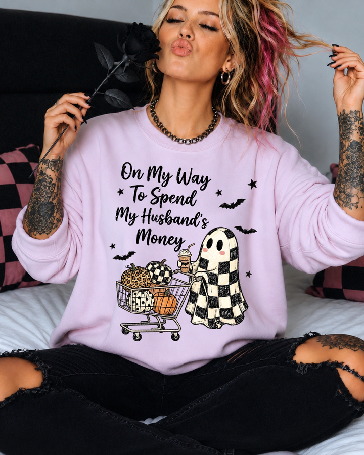 Spend My Husband’s Money Women’s Crewneck Sweatshirt