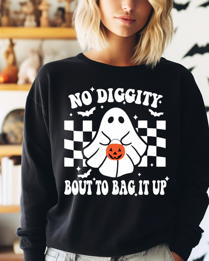 No Diggity, Bout To Bag It Up Women’s Crewneck
