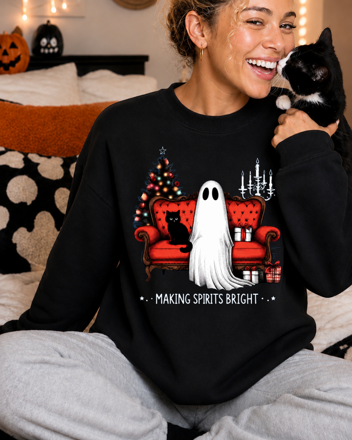 Making Spirits Bright Women’s Crewneck Sweatshirt