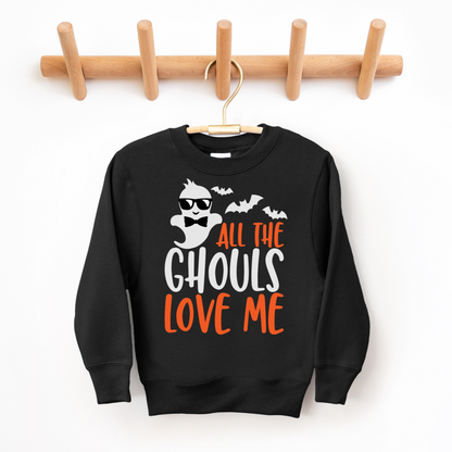 All The Ghouls Love Me Youth Crewneck