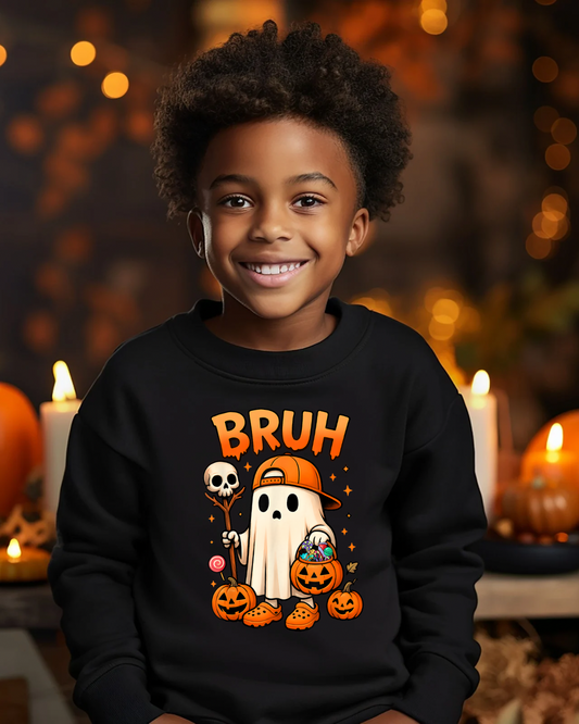 BRUH-lloween Youth Crewneck