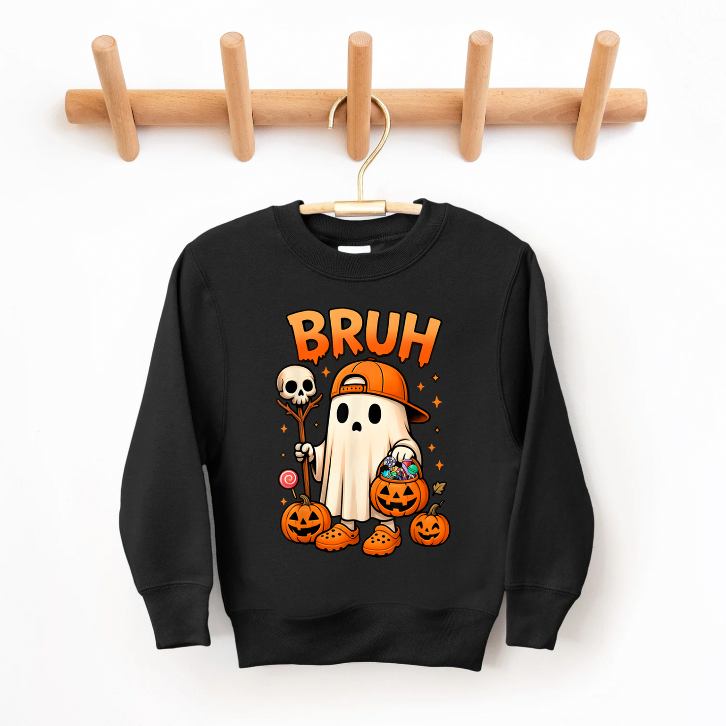 BRUH-lloween Youth Crewneck