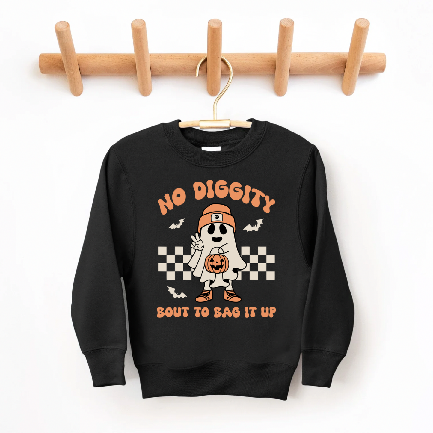 No Diggity, Bout To Bag It Up Youth Crewneck
