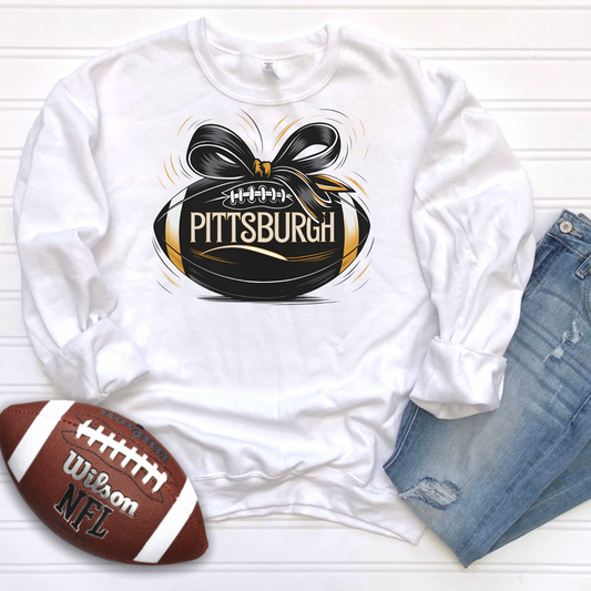 Pittsburgh Bow Football Women’s Crewneck