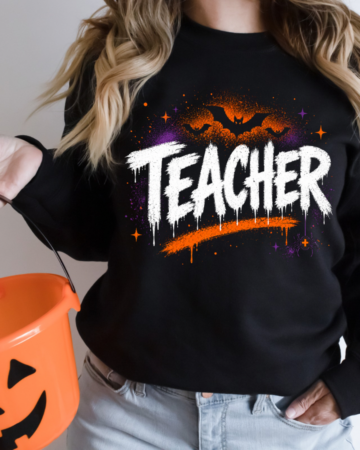 No Rest For The Teachers Graphic Sweatshirt