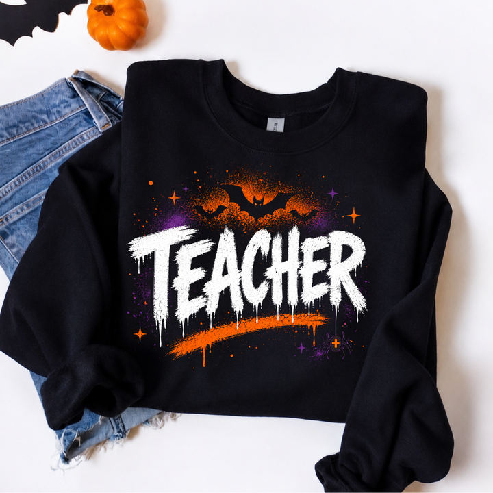 No Rest For The Teachers Graphic Sweatshirt