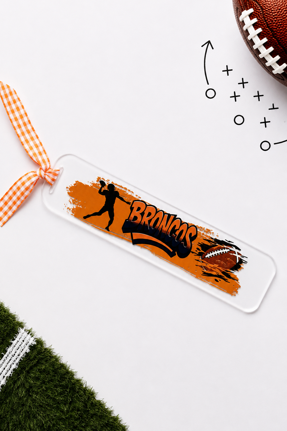 Football Acrylic Bookmark