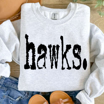 Hawks Graphic Women’s Crewneck Sweatshirt